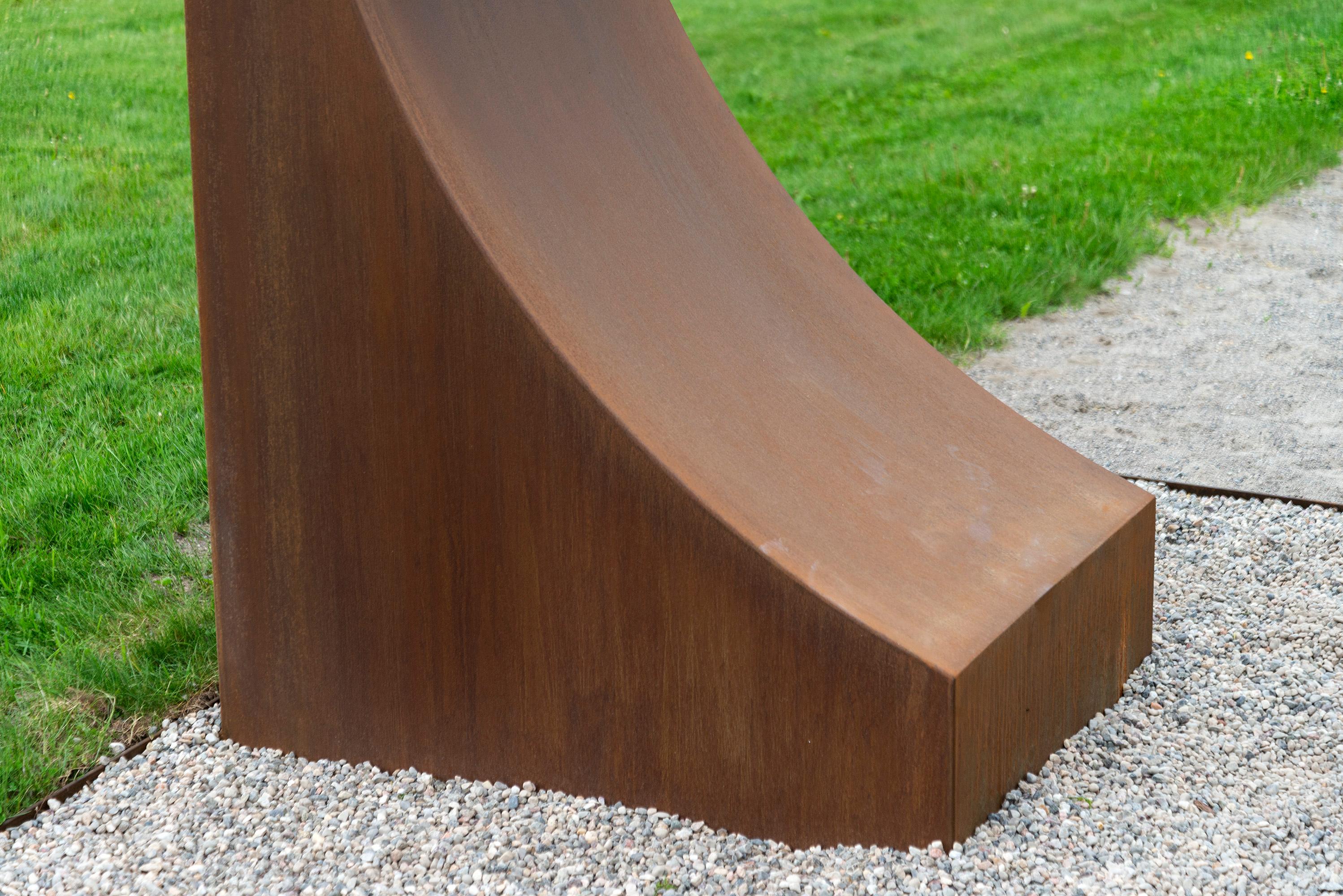 The Portal: World We See - scultura contemporanea, geometrica, astratta, in acciaio in vendita 2