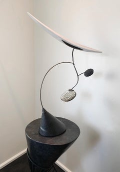 Walking with Alexander indoor kinetic sculpture
