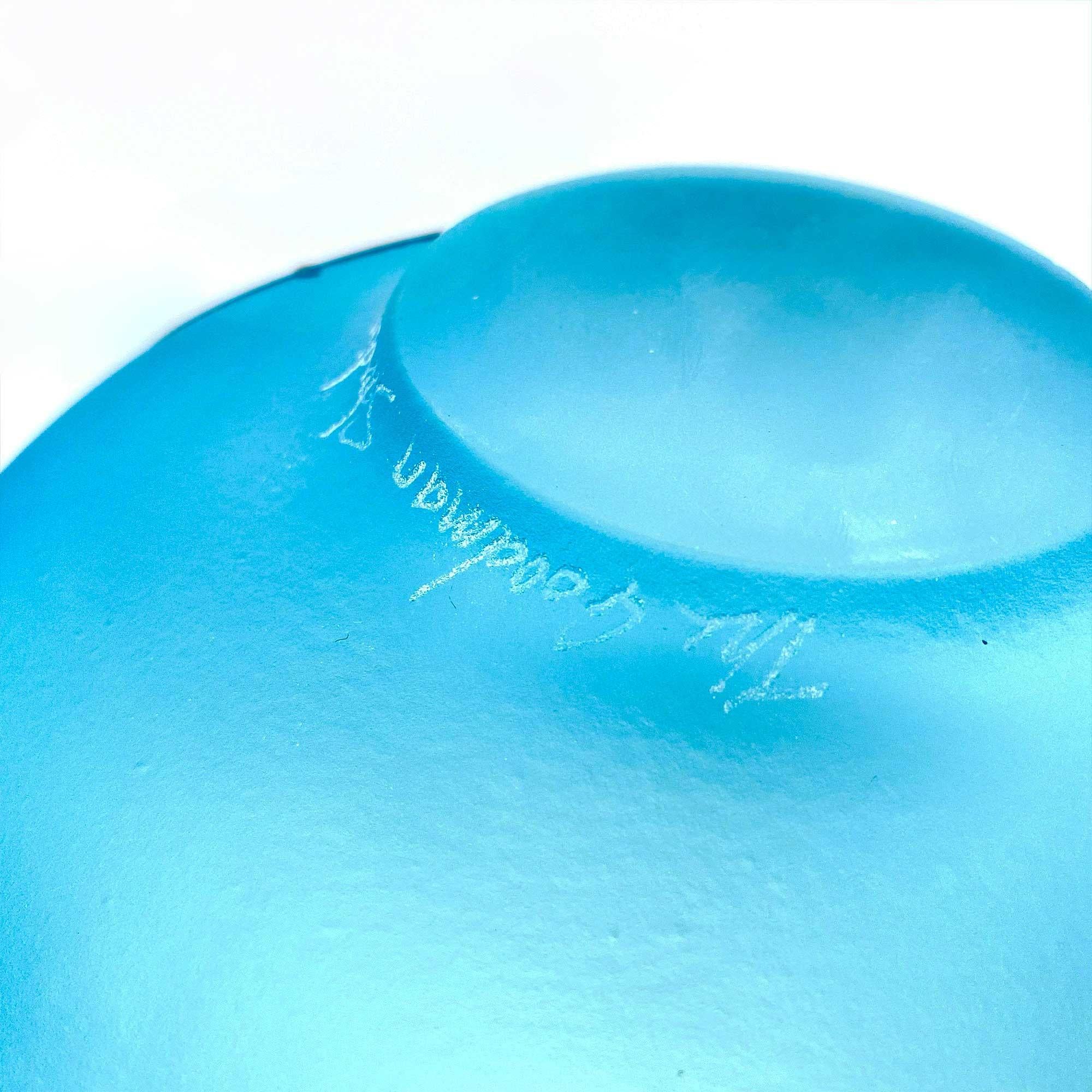 Copper Blue Scribe Bowl For Sale 3