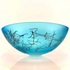 Copper Blue Scribe Bowl