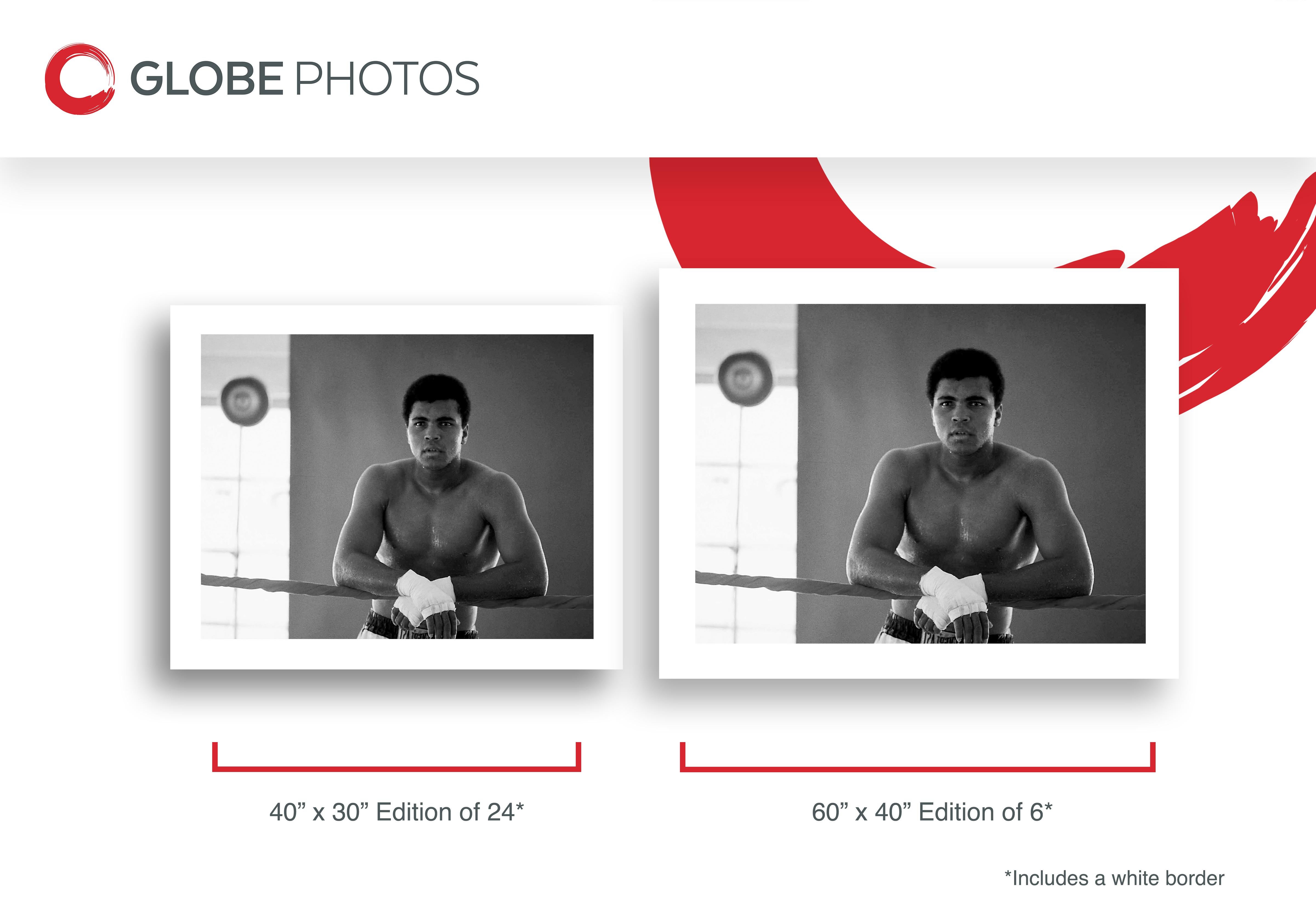 Muhammad Ali Training in Florida - Black Portrait Photograph by Jeff Joffe
