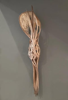 „Release“-Wandskulptur aus Holz