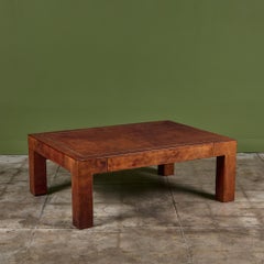 Jeff Knight Leather Coffee Table