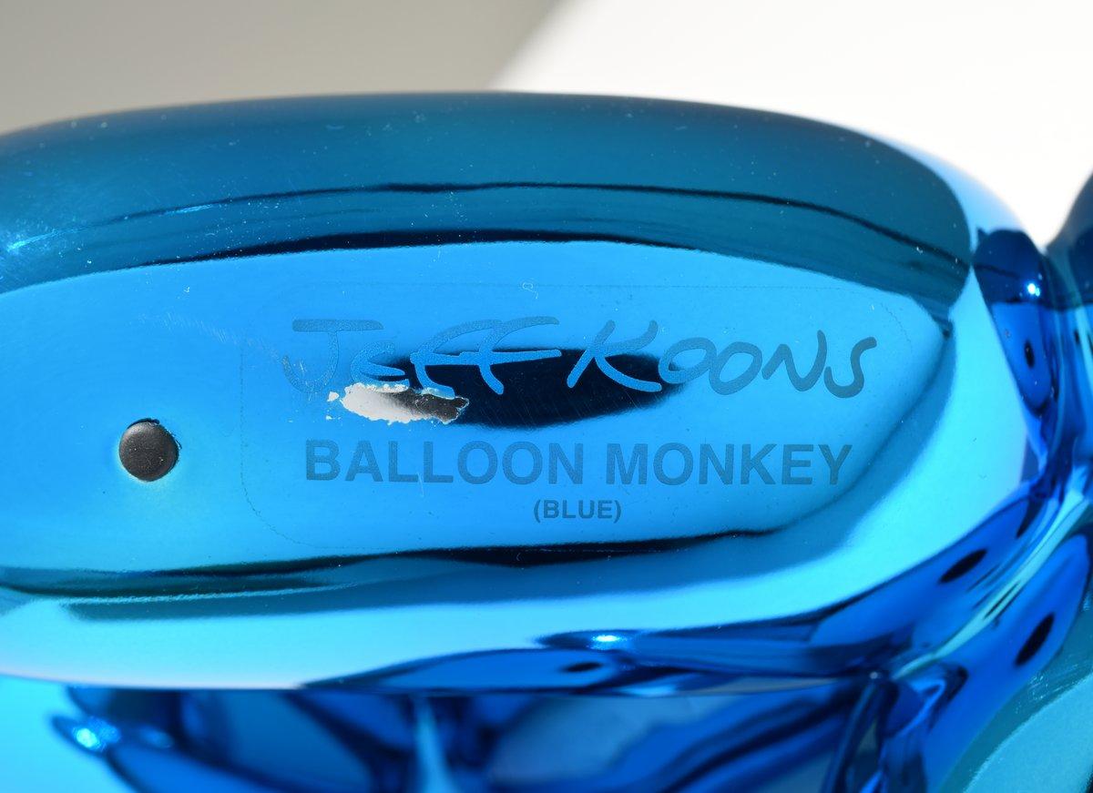 Porcelain Jeff Koons Balloon Rabbit/Monkey/Swan Sculptures, Set of 3 For Sale