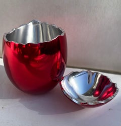 Jeff Koons Cracked Egg box/sculpture aluminum .Red 2008