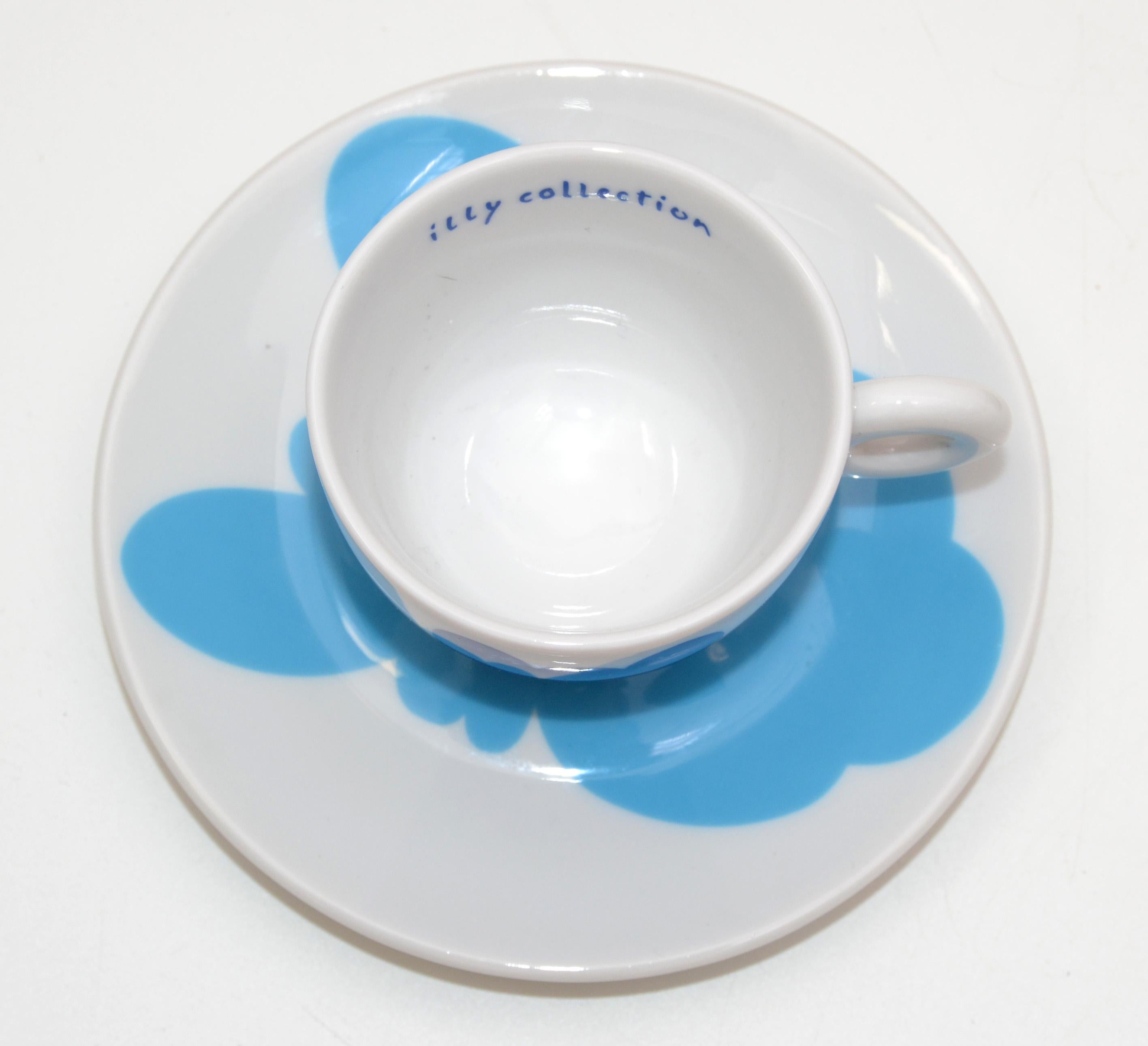 Ensemble de 5 tasses à expresso en porcelaine de la collection Pop Art de Jeff Koons pour Rosenthal 2001 en vente 1
