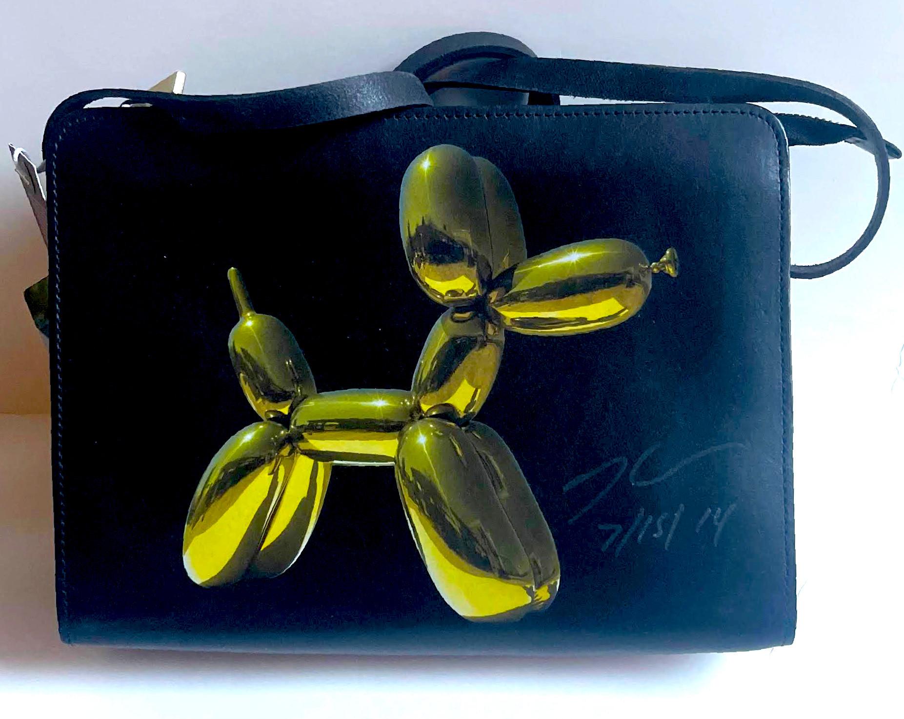 Sac à bandoulière pour femme Balloon Dog signé à la main par Jeff Koons en vente 1