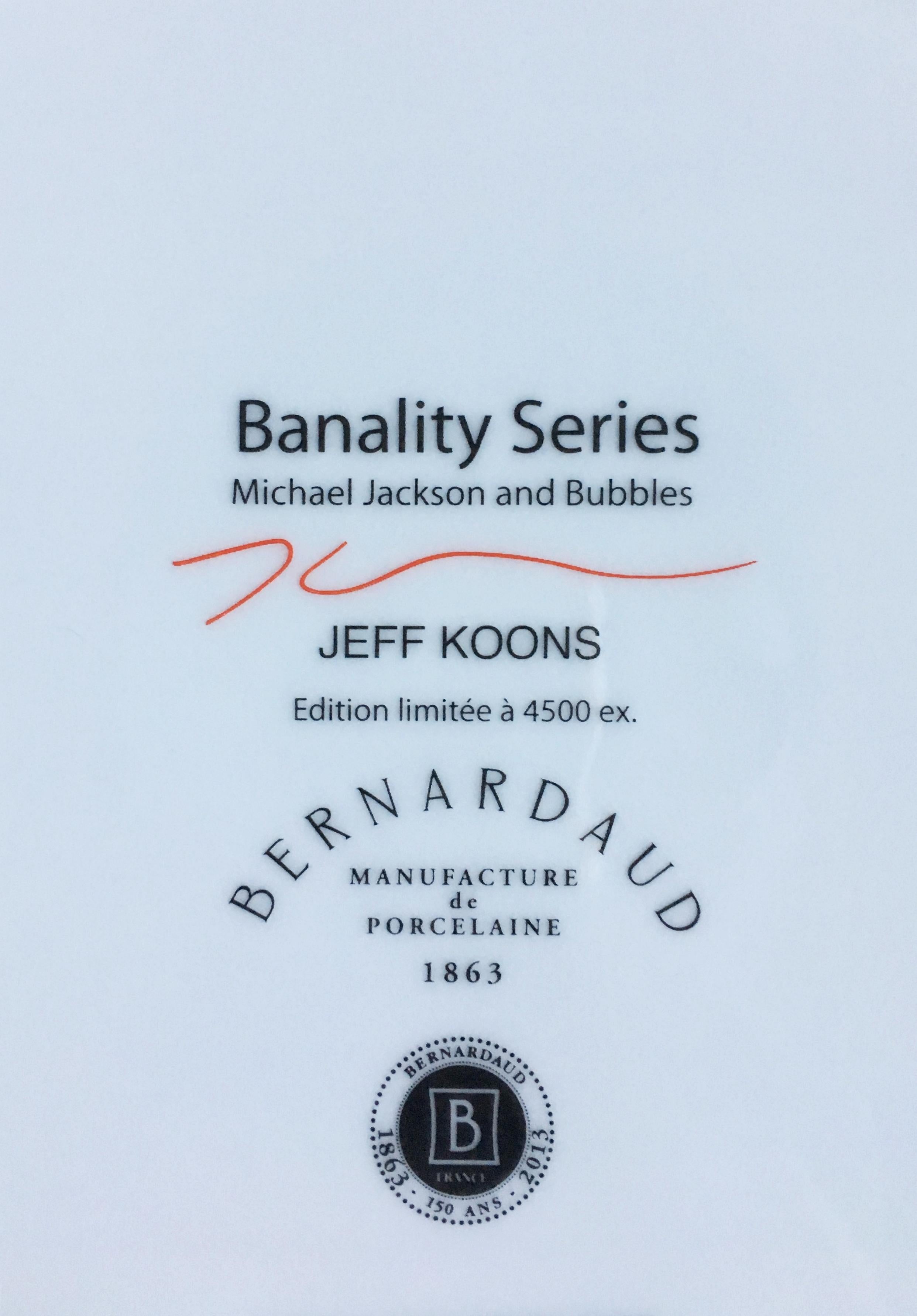 Jeff Koons - Dessin de fleurs original signé et inscrit et assiette en édition limitée  en vente 6
