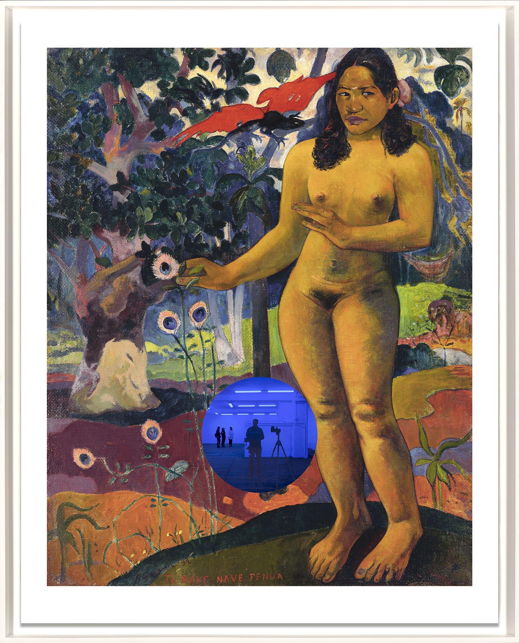 Jeff Koons
Gazing Ball (Gauguin Delightful Land), 2017
Signed and dated lower margin
Archival pigment print on Innova rag paper, glass
Image Dimensions:
40 3/4 x 32 1/8inches 103.5 x 81.6cm
Frame dimensions:
41 3⁄4” x 33 3/8inches 106 x