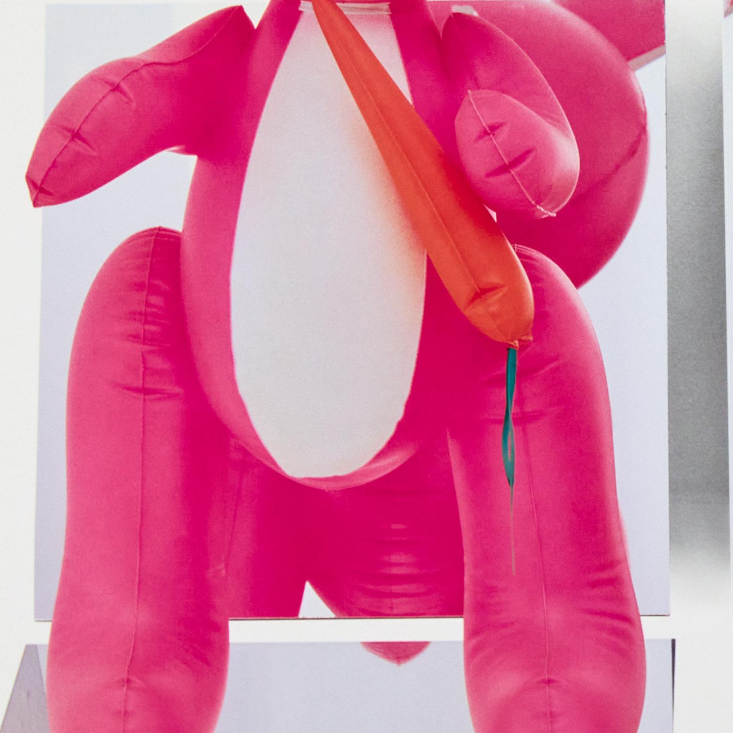 Inflatable Flower and Bunny - Gray Abstract Print by Jeff Koons