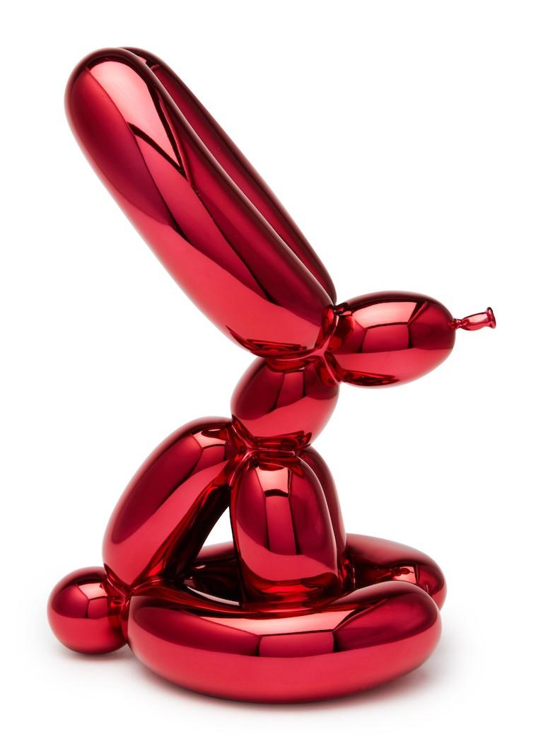 Jeff Koons 'Balloon Rabbit' (Red) Metallized Porcelain Multiple 2017 For Sale 1