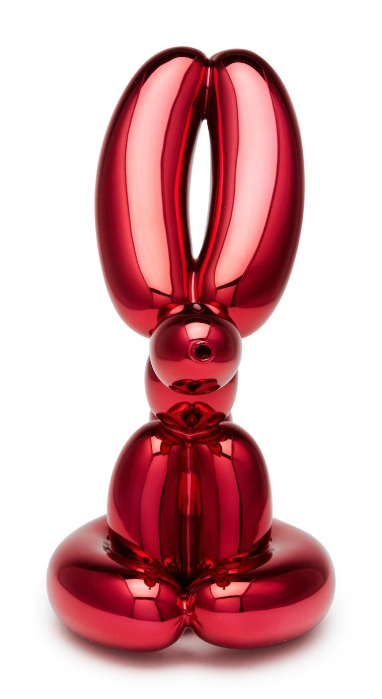 Jeff Koons 'Balloon Rabbit' (Red) Metallized Porcelain Multiple 2017 For Sale 2
