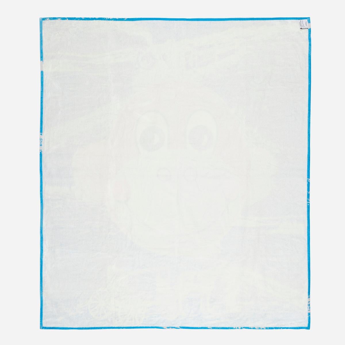 Jeff Koons Monkey Train beach towel (Jeff Koons Monkey Train blue) For Sale 1
