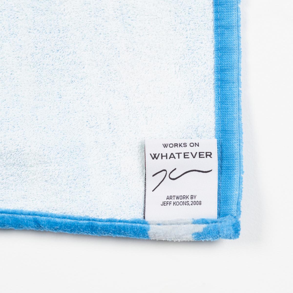 Jeff Koons Monkey Train beach towel (Jeff Koons Monkey Train blue) For Sale 2