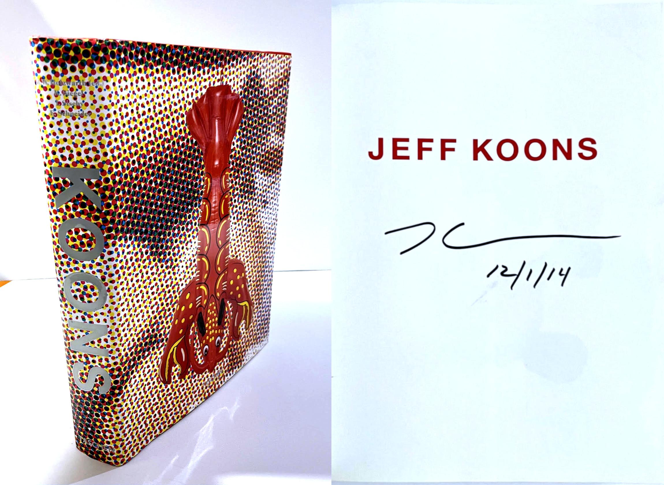 Jeff Koons
Lavishly illustrated 592 page monograph (hand signed by Jeff Koons), 2009
Hardback monograph with dust jacket (hand signed by Jeff Koons)
Boldly signed and dated 12/1/14 on the half title page
13 1/2 × 10 × 2 inches

Boldly signed and
