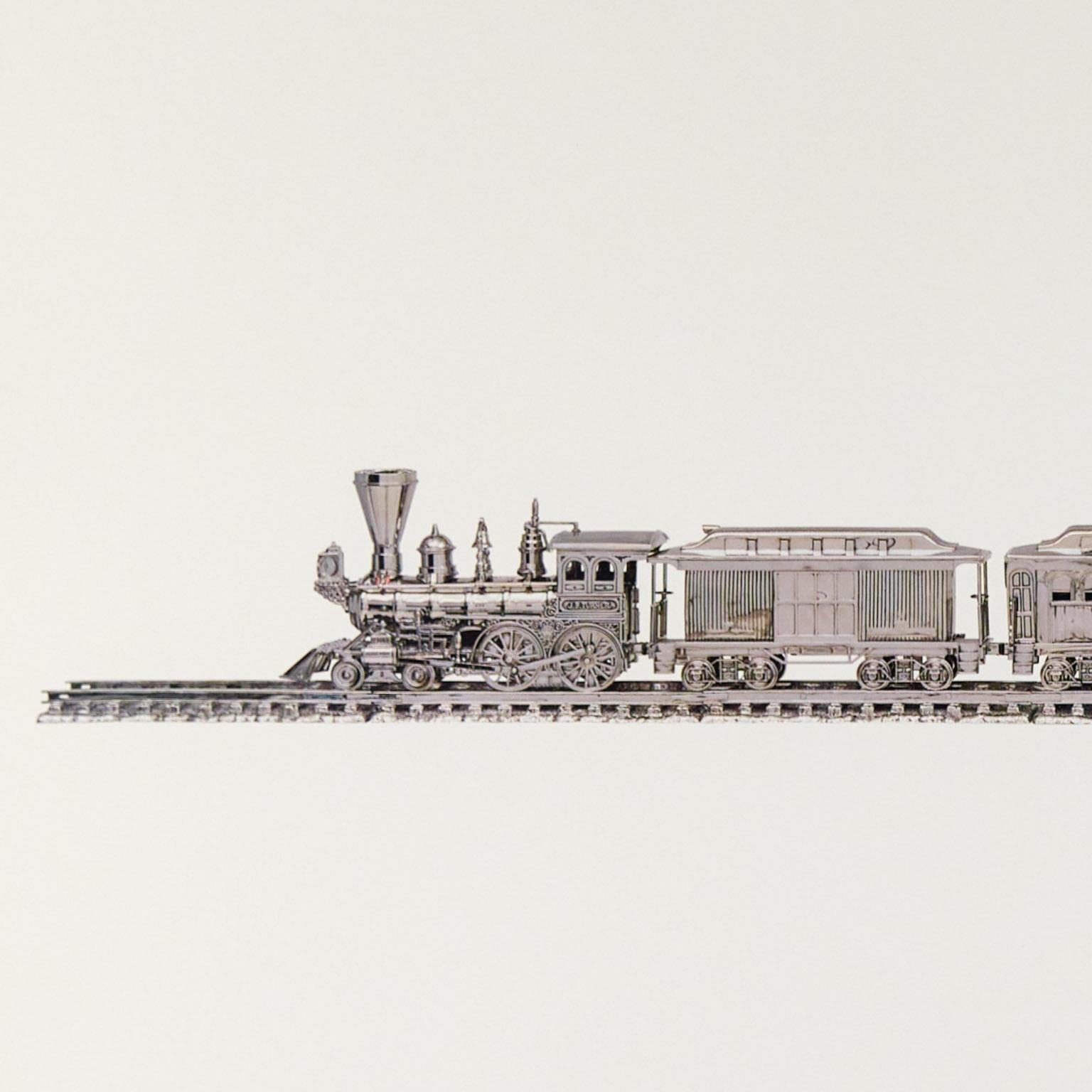Train - Beige Abstract Print by Jeff Koons