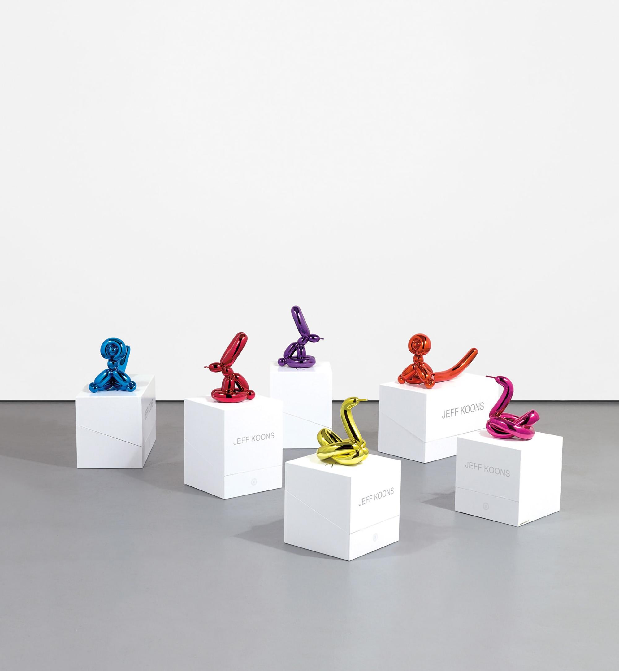 Balloon Animals Collector's Set, Porcelain, Pop Art, Signed, 2010-
