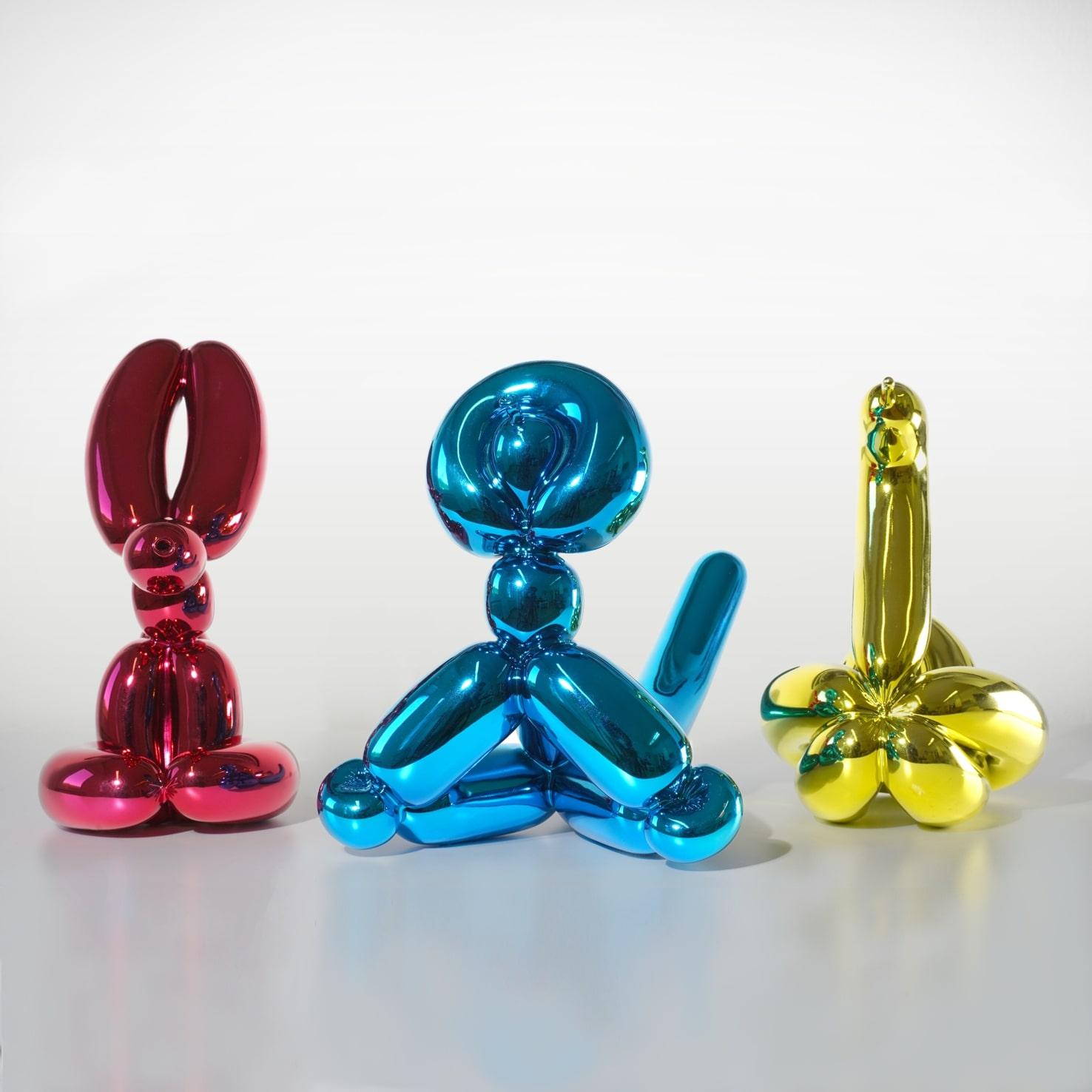 Conjunto escultórico Animales en globo I de Jeff Koons, Porcelana, Arte contemporáneo en venta 1