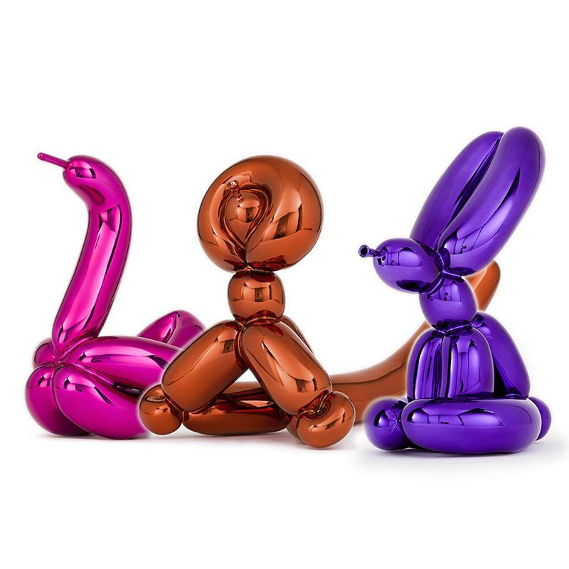 Animals du ballon, set II (numéros d'édition assortis) - Jeff Koons, Porcelaine, Art