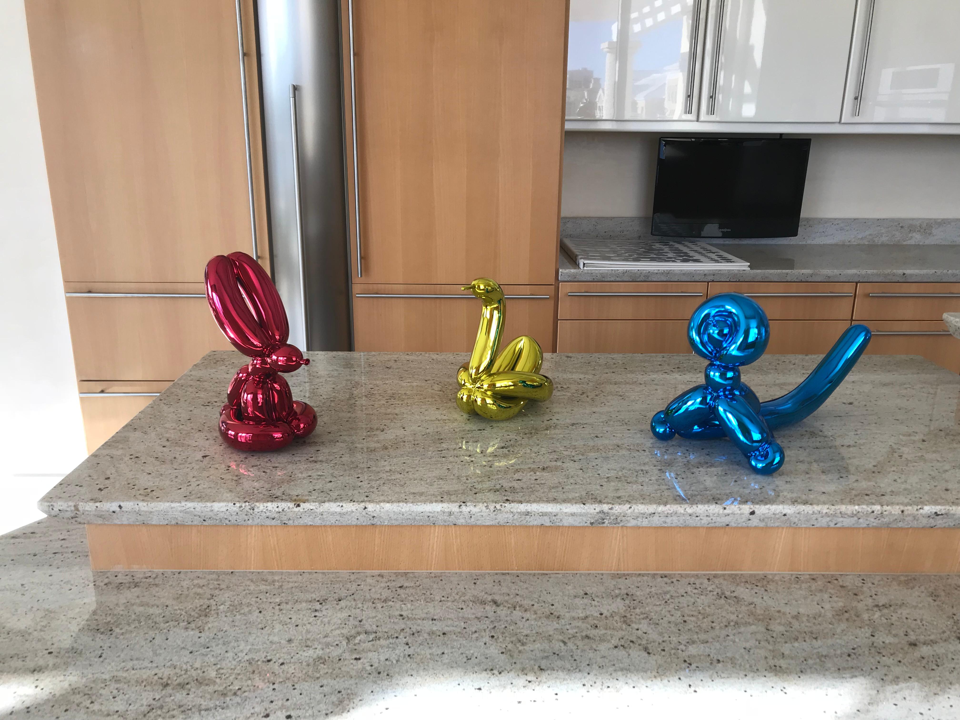 Balloon Animals - Swan, Monkey & Rabbit - Contemporary Sculpture by Jeff Koons