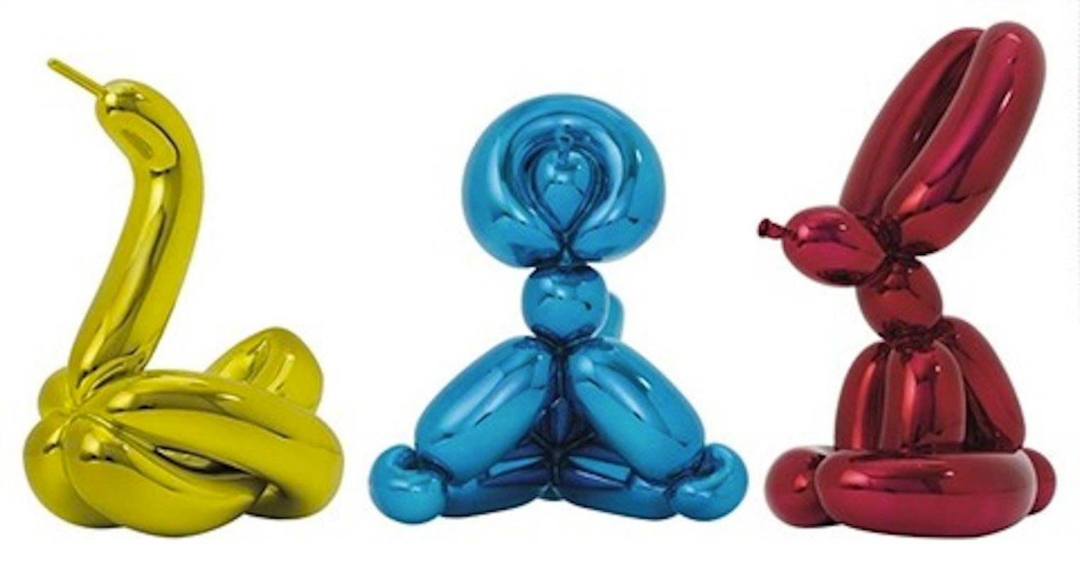 Balloon Animals - Swan, Monkey & Rabbit - Sculpture by Jeff Koons