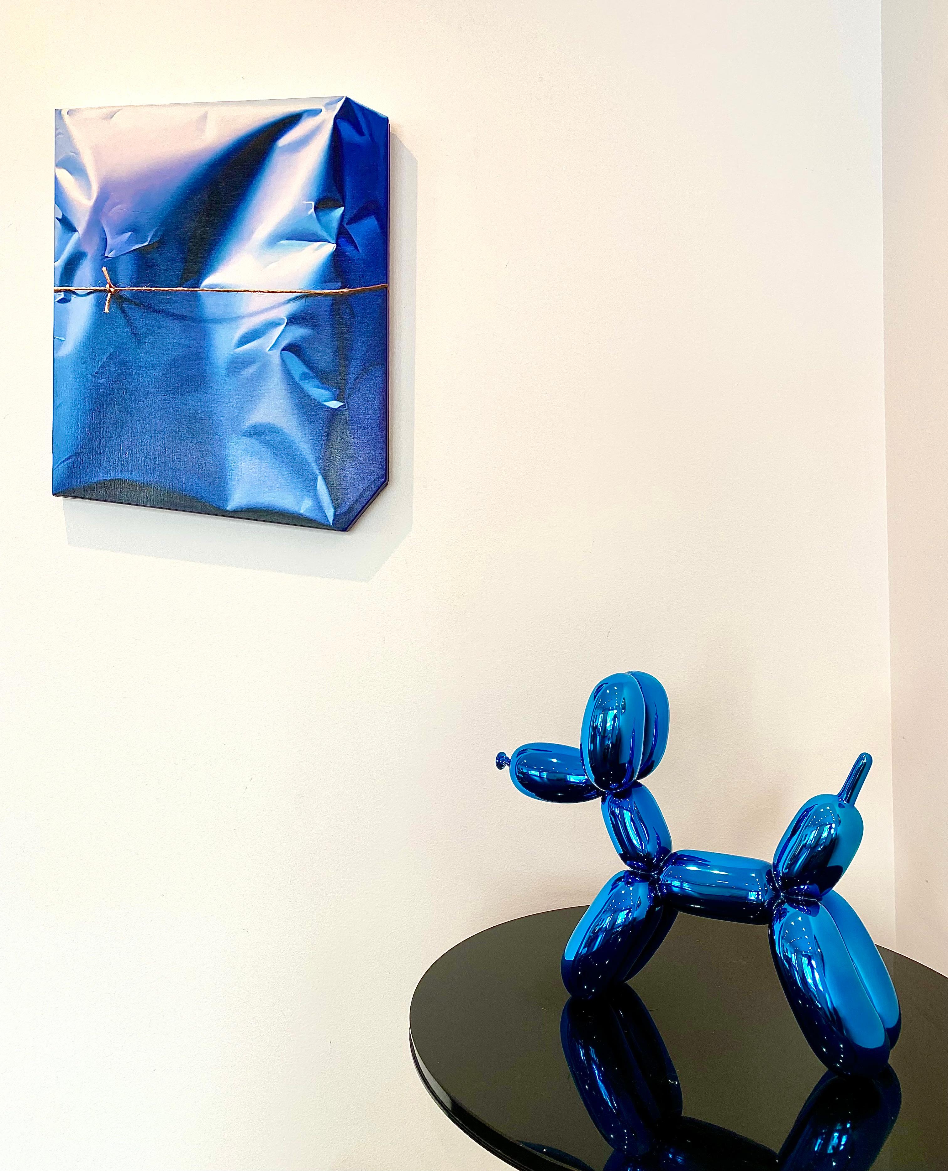 Ballonhund (blau) – Sculpture von Jeff Koons