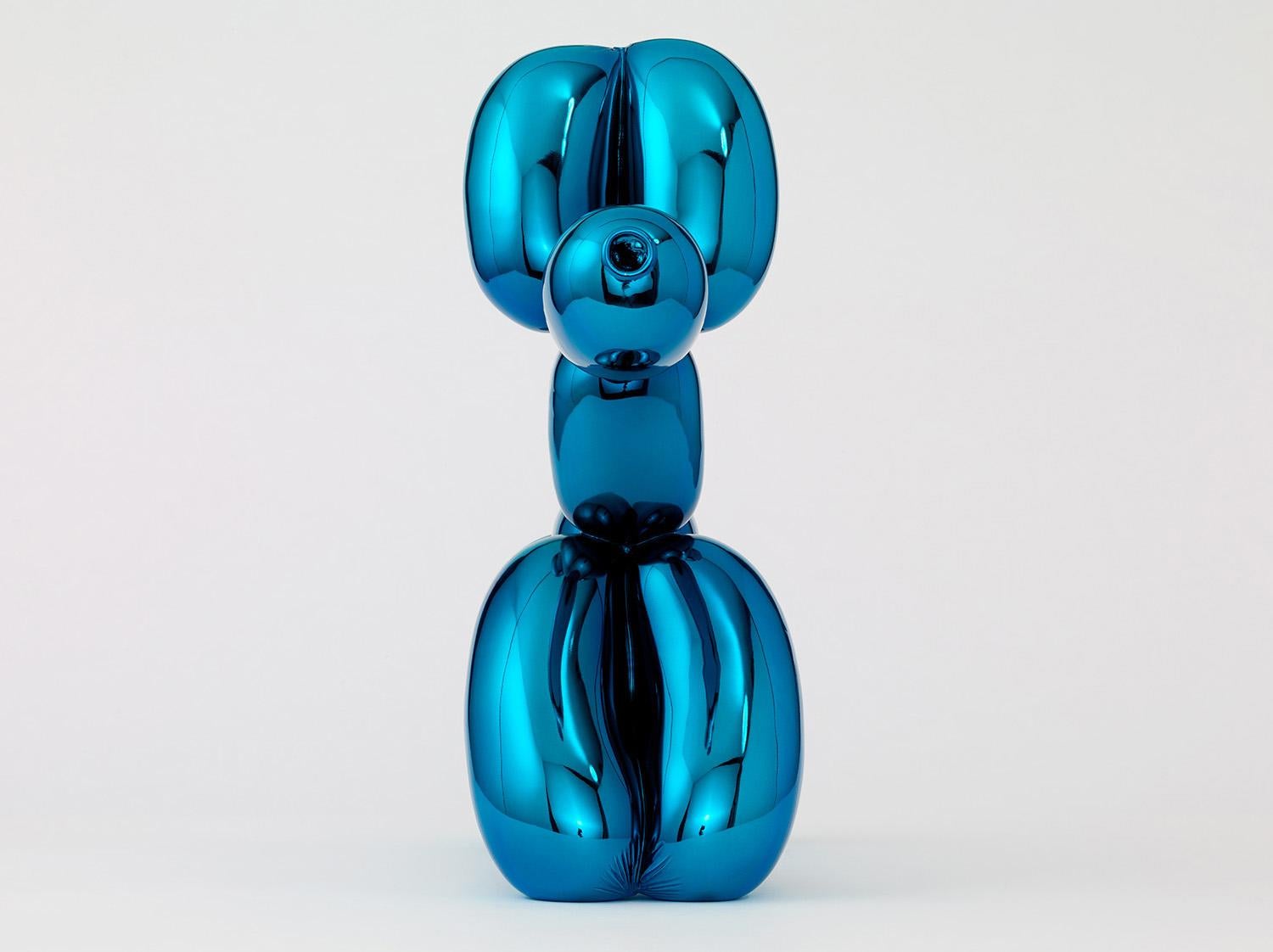 Le ballon du chien (bleu) - Contemporain Sculpture par Jeff Koons