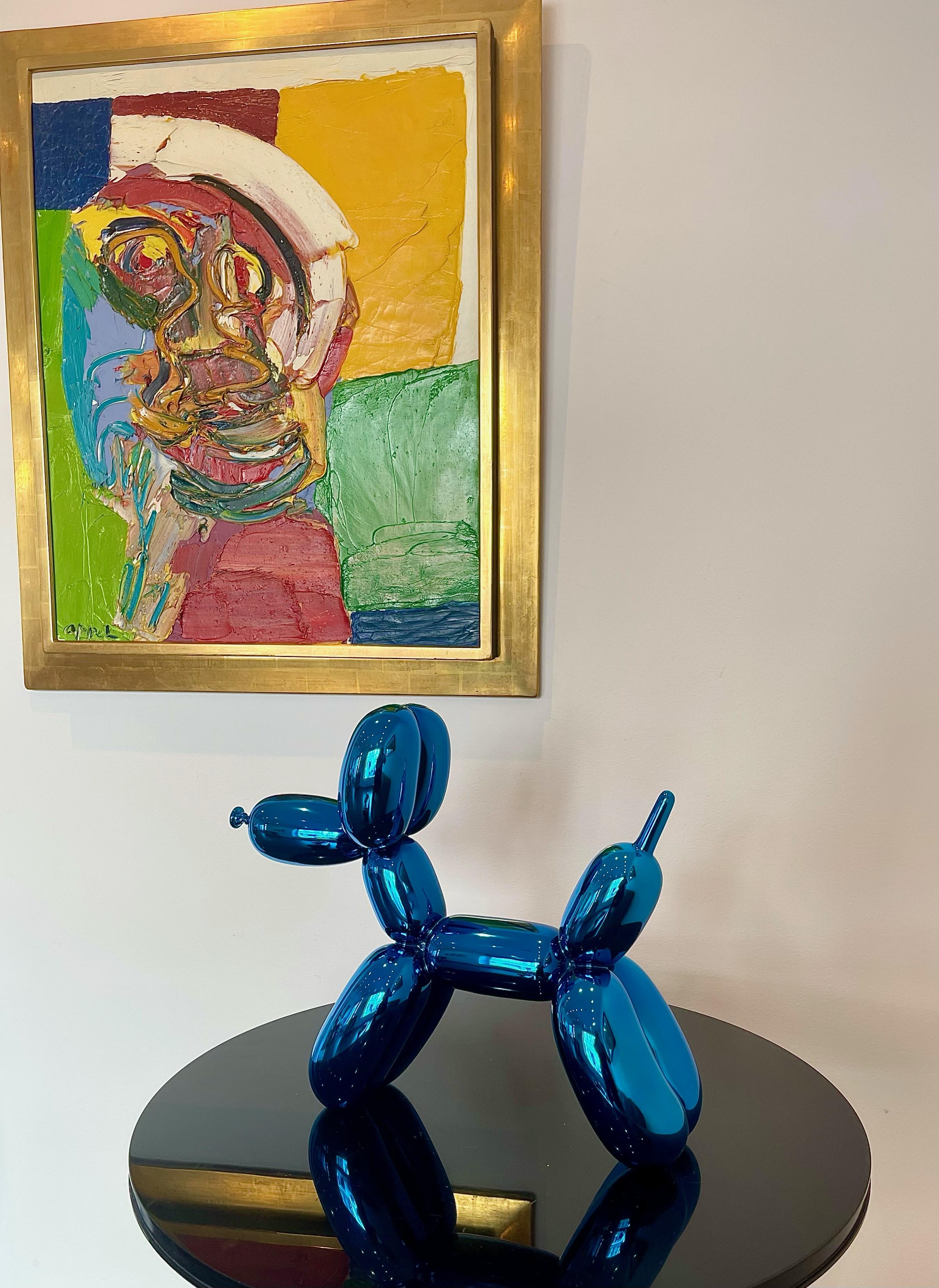 Balloon Dog (Blue) - Pop Art Sculpture by Jeff Koons