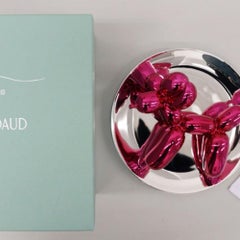 Balloon Dog (Magenta) Sculpture, Porcelain, Signed, Edition of 2300