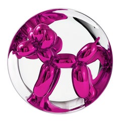 Balloon Dog (Magenta), Sculpture, Porcelain with Chromatic Coating, Pop Art