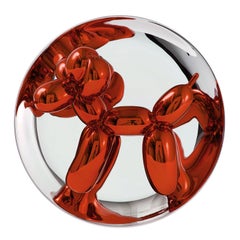 Perro Globo (Naranja) - Jeff Koons, Contemporáneo, Porcelana, Escultura, Decoración