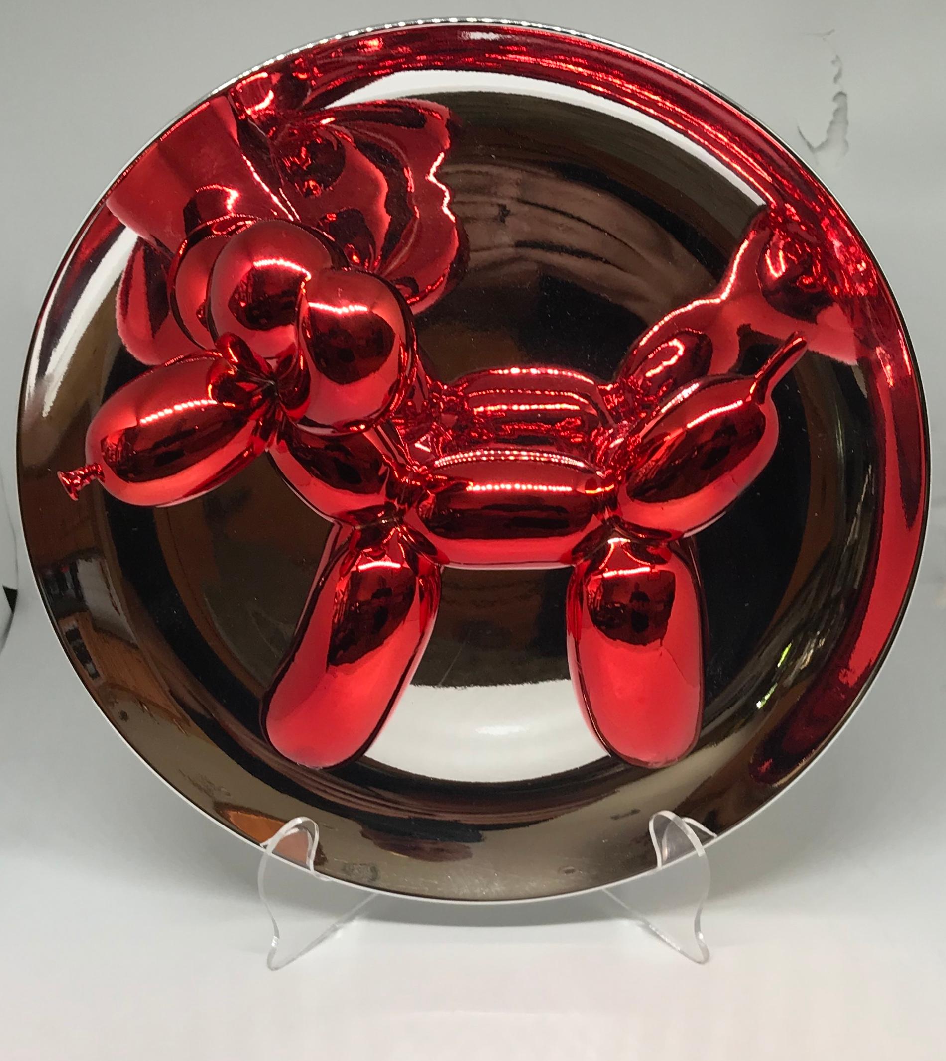 Balloon Dog (Red) - Pop Art Sculpture by Jeff Koons