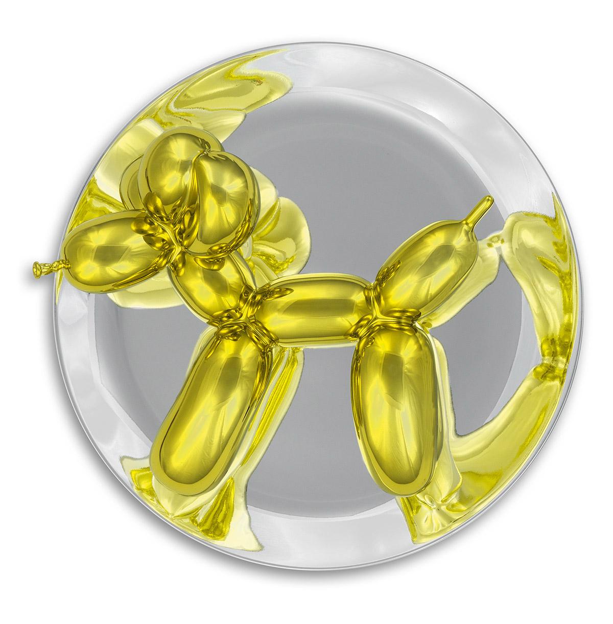 Figurative Sculpture Jeff Koons - Dog Balloon (jaune)