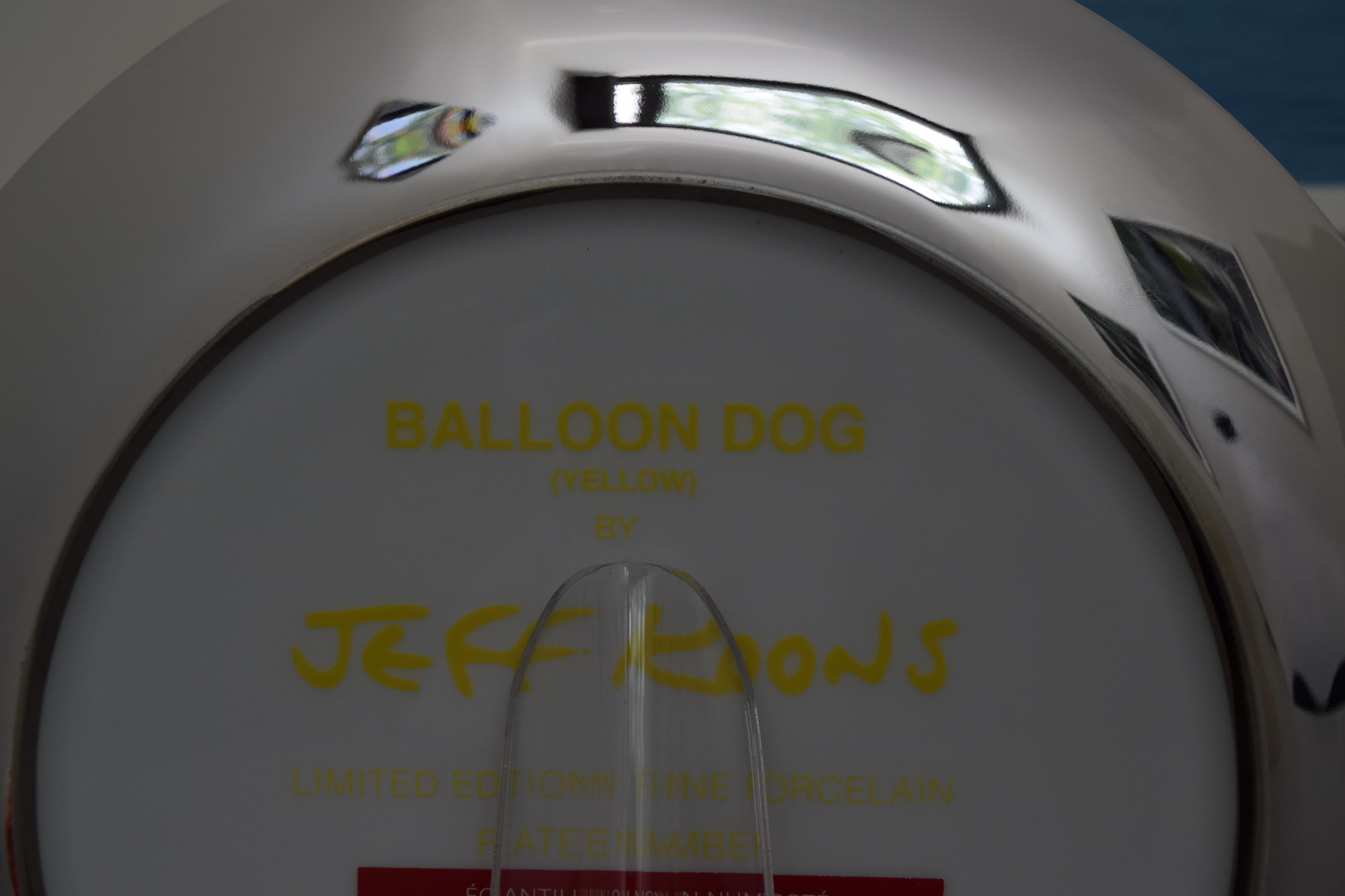 Balloon Dog (Yellow) - Jeff Koons, Contemporary, Porcelain, Sculpture, Decor For Sale 4