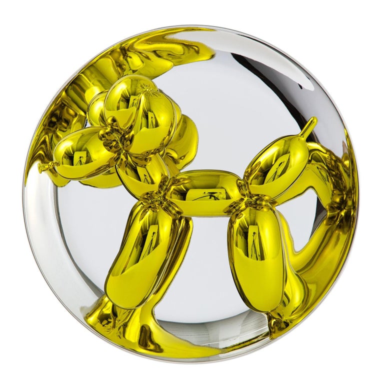 Jeff Koons - Balloon Dog (Yellow), Sculpture, Porcelain with Chromatic Coating, Pop Art For Sale ...