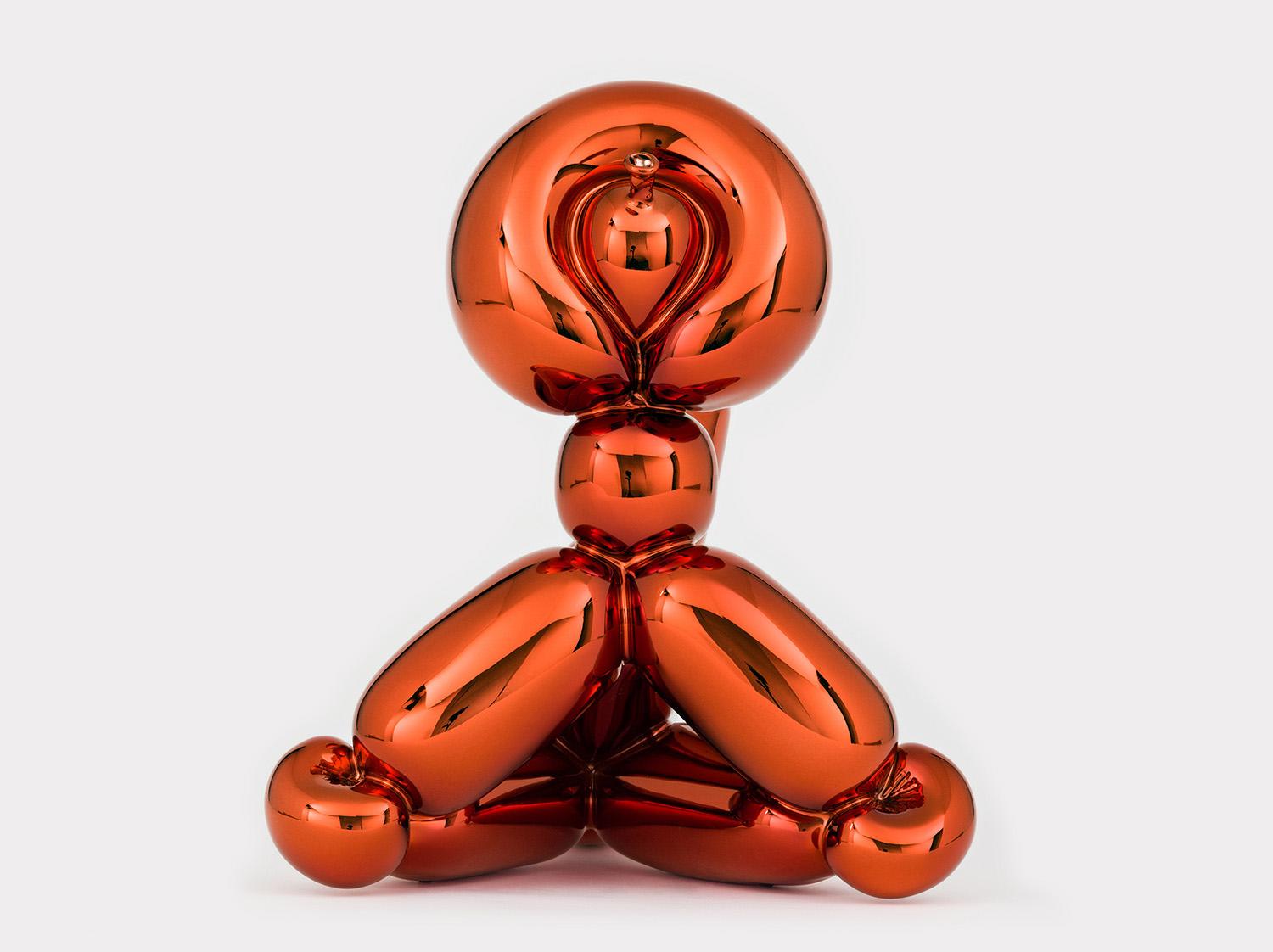 Balloon Monkey (Orange) - Sculpture by Jeff Koons
