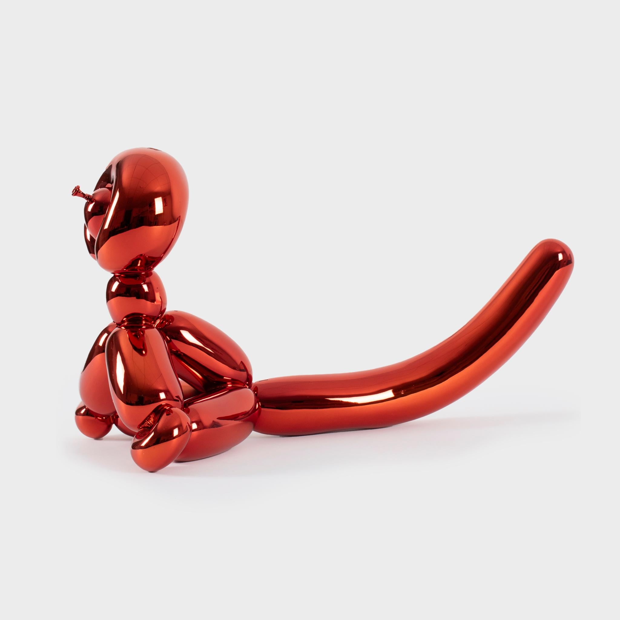 Balloon Monkey (Orange) - Sculpture by Jeff Koons
