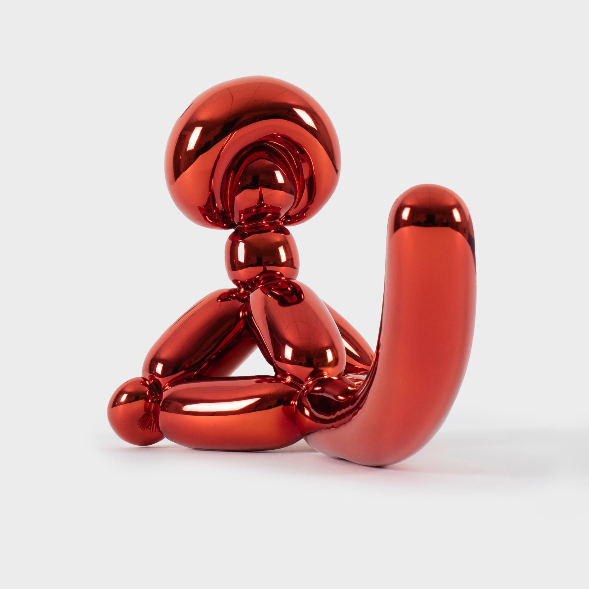 Balloon Monkey (Orange) - Pop Art Sculpture by Jeff Koons