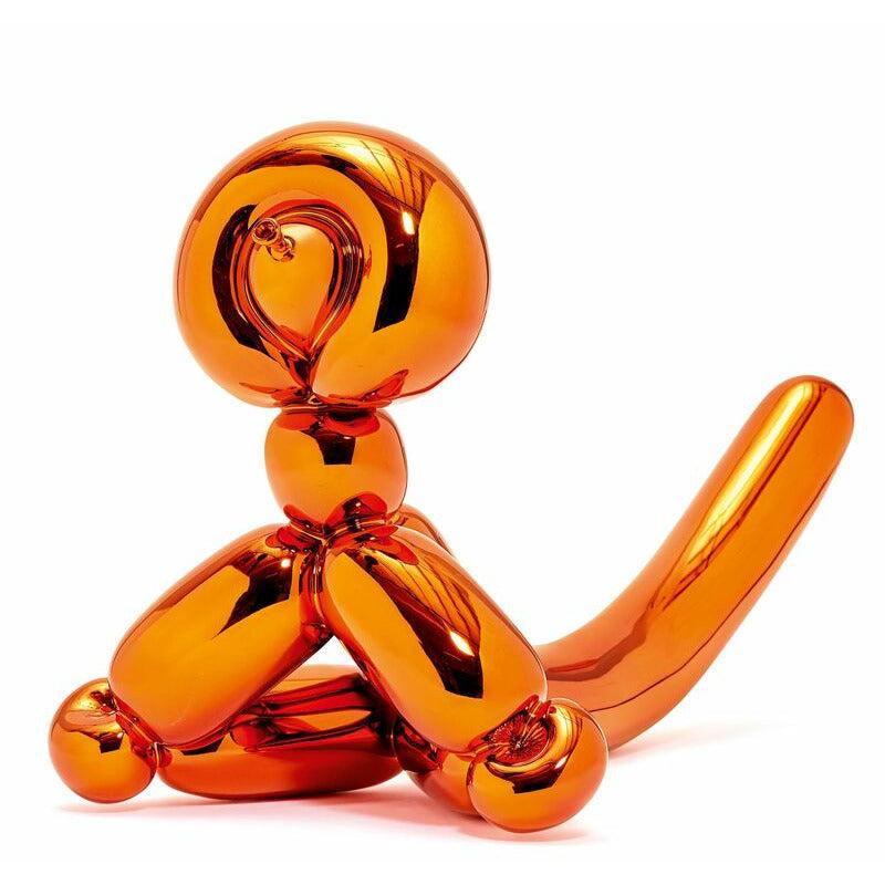 Jeff Koons Figurative Sculpture - Balloon Monkey Orange 