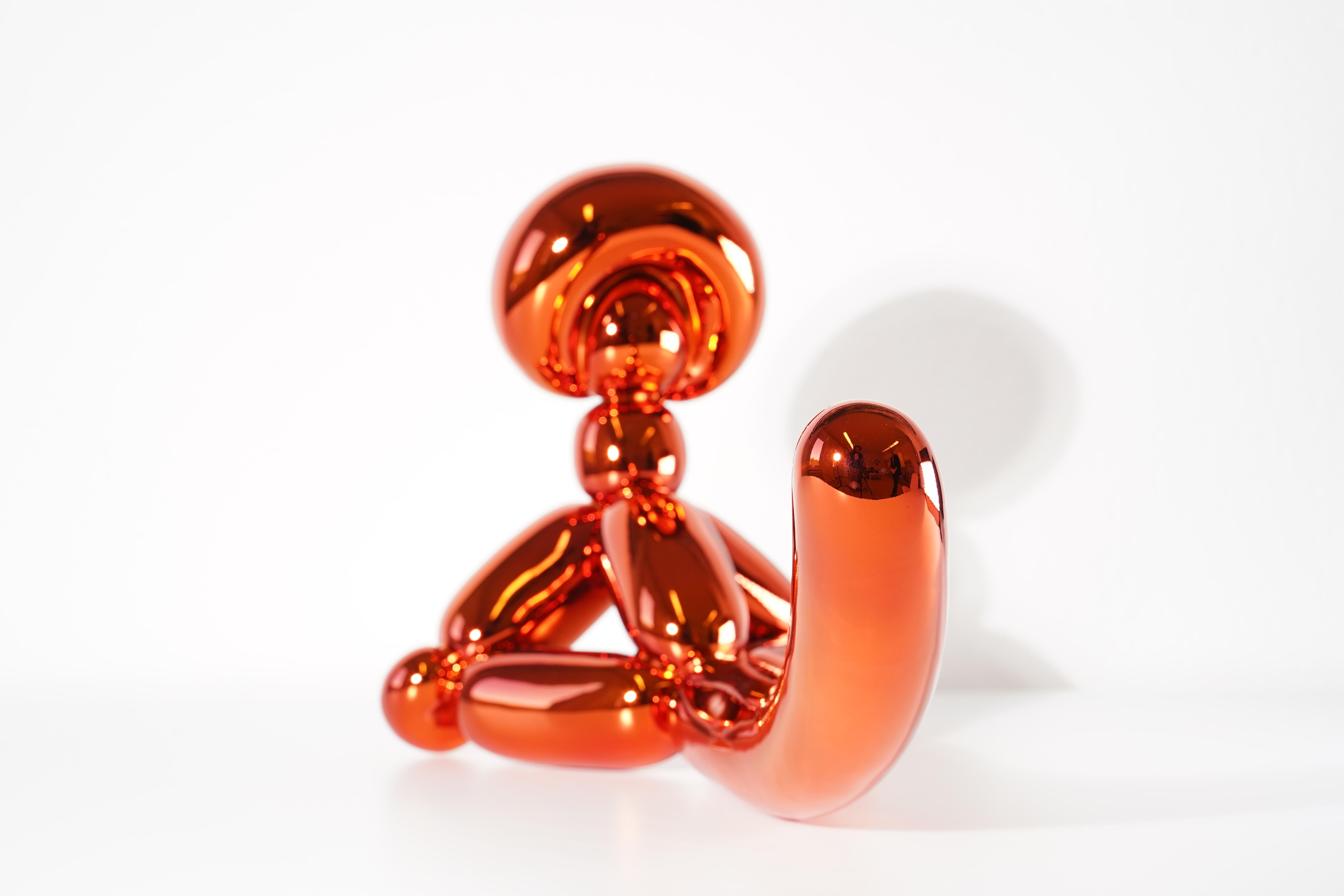 Balloon Monkey (Orange) - Jeff Koons, Contemporary, Porcelain, Sculpture, Decor For Sale 3