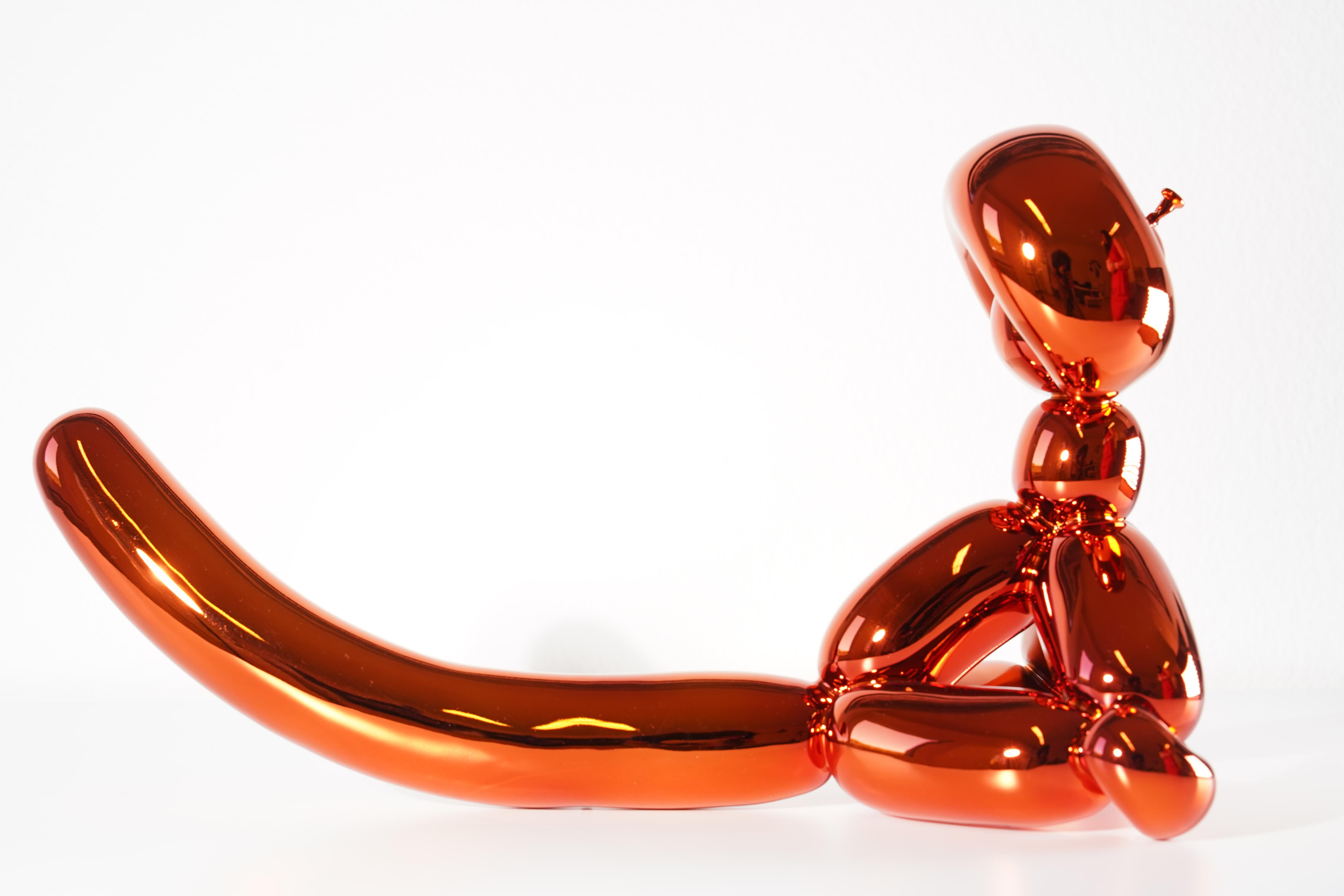 Balloon Monkey (Orange) - Jeff Koons, Contemporary, Porcelain, Sculpture, Decor For Sale 4