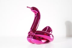 Balloon Swan (Magenta) - Jeff Koons, Contemporary, Porcelain, Sculpture, Decor