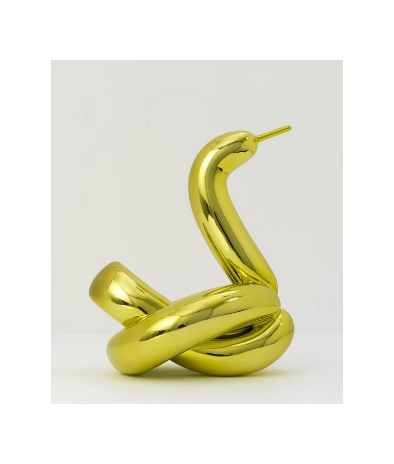 Swan ballon jaune - Sculpture de Jeff Koons