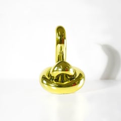 Balloon Swan Sculpture, Yellow Porcelain, Signed Edition of 999, 2017
