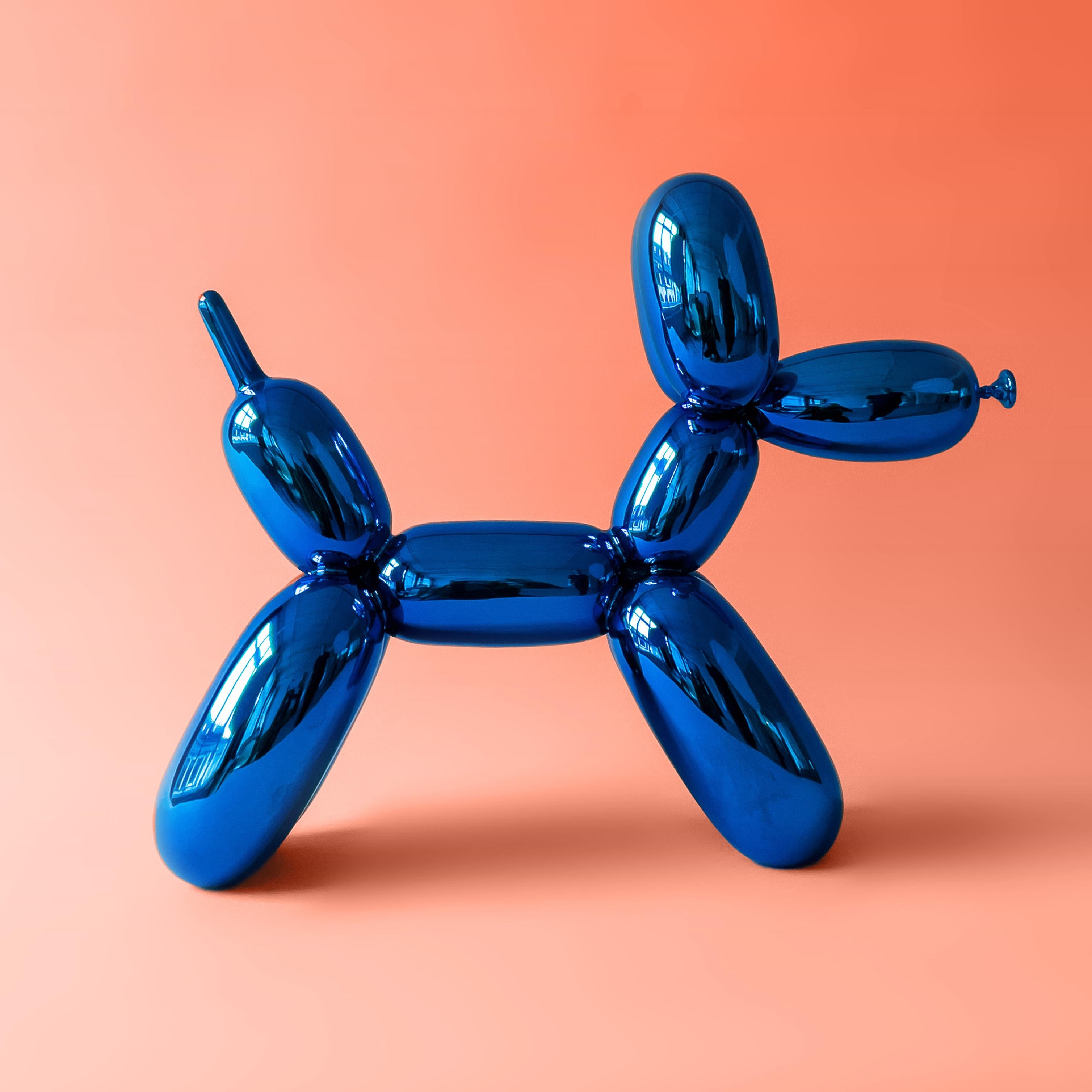 Blue Balloon Dog Sculpture by Jeff Koons, Porcelain, Contemporary Art For Sale 2