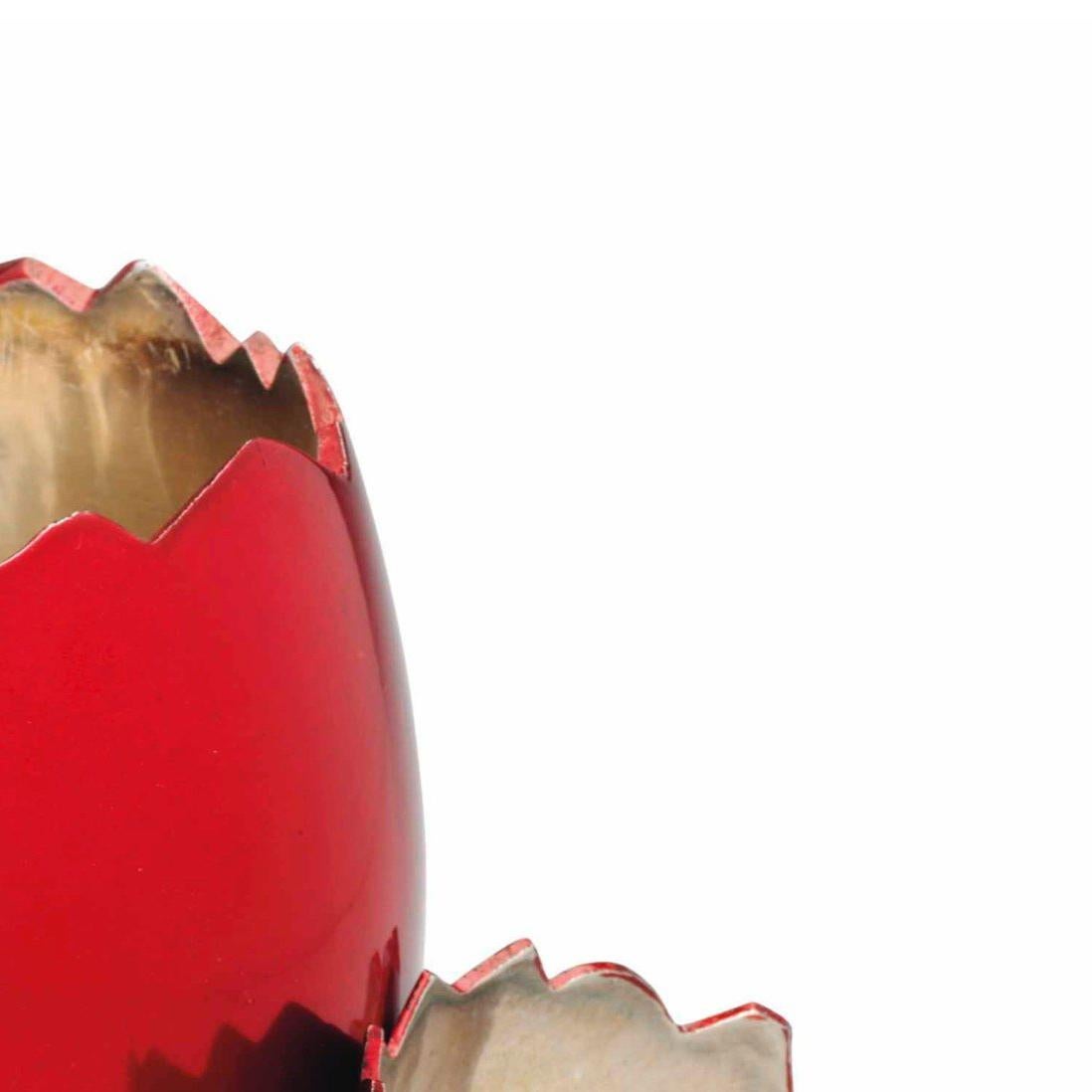 Cracked Egg (Red) - Contemporary Sculpture by Jeff Koons