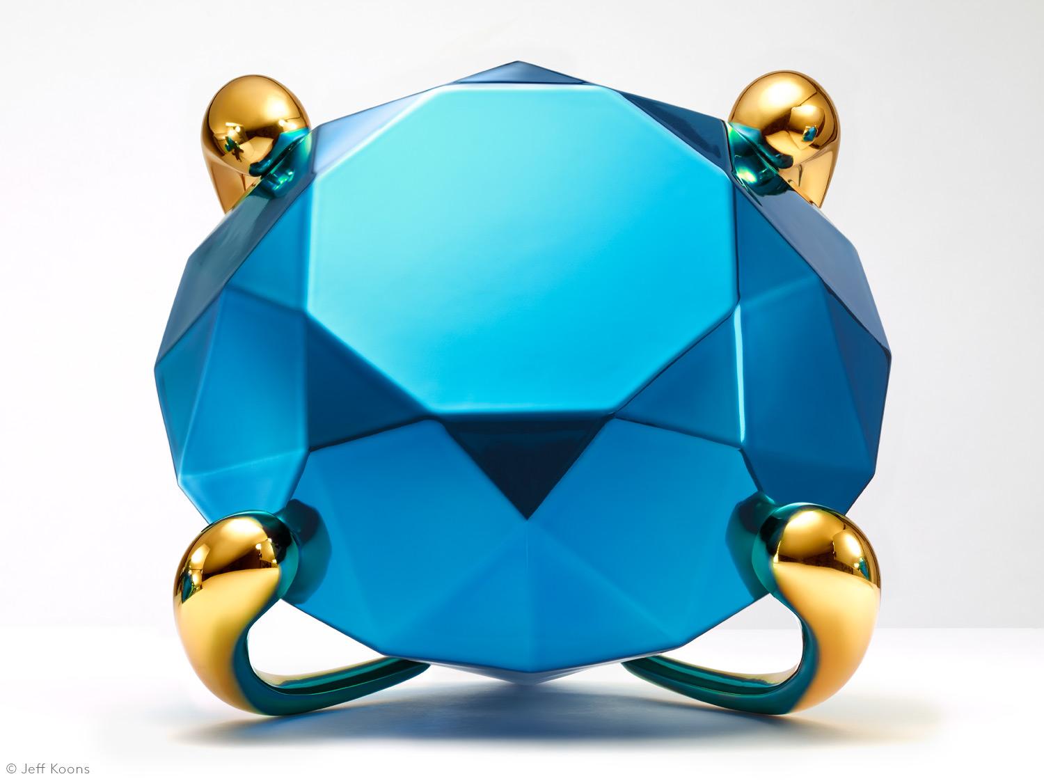 Diamant (bleu) - Sculpture de Jeff Koons