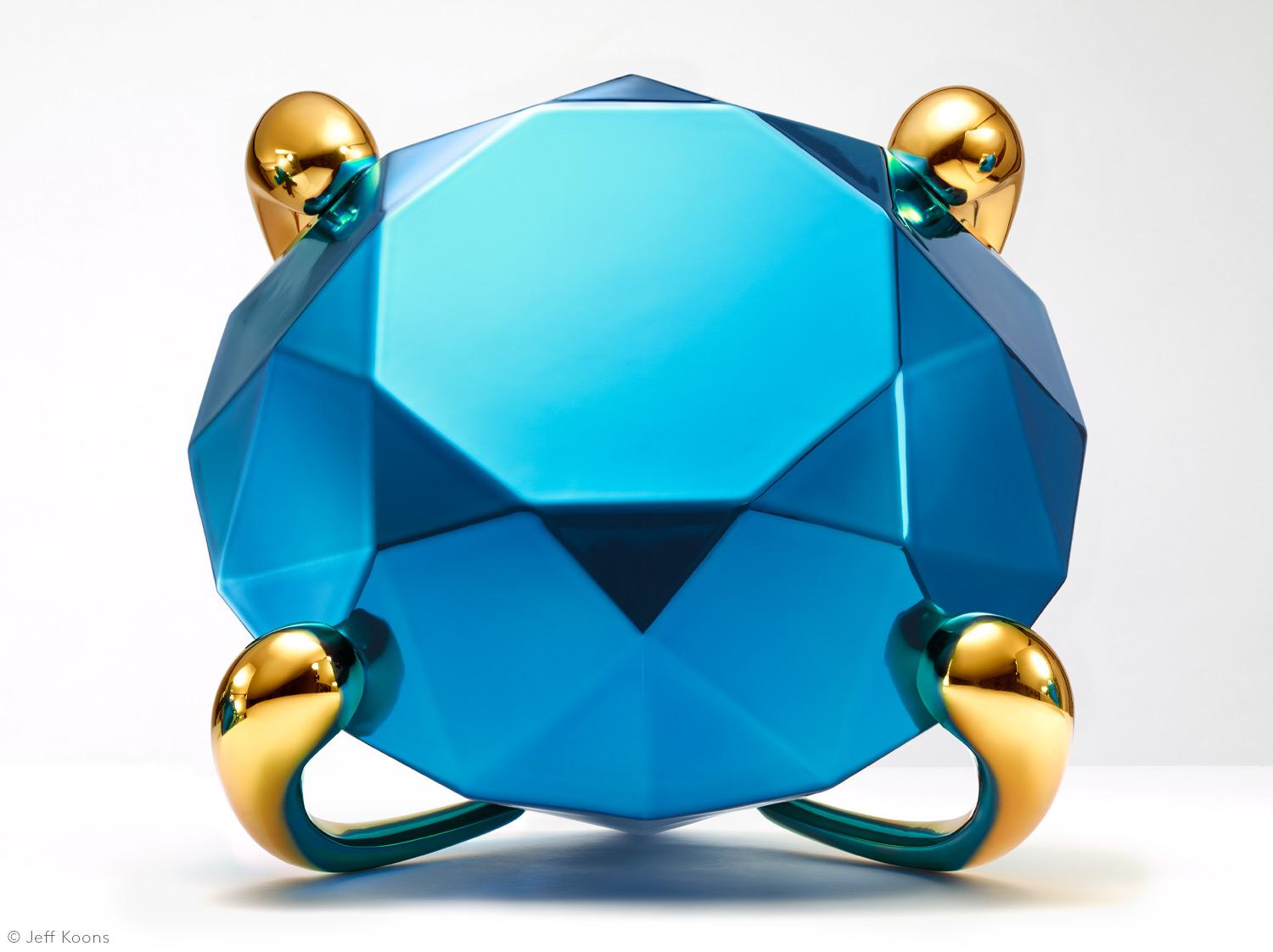 Diamante (Azul) - Sculpture de Jeff Koons