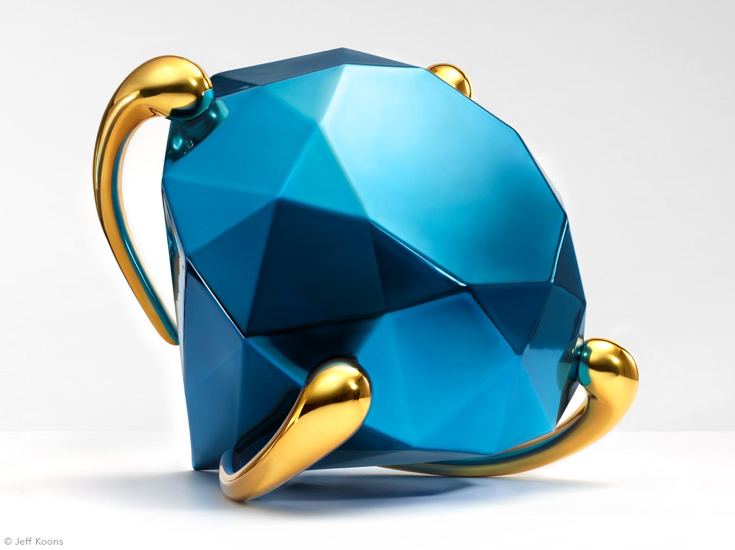 Jeff Koons Still-Life Sculpture - Diamond (Blue)