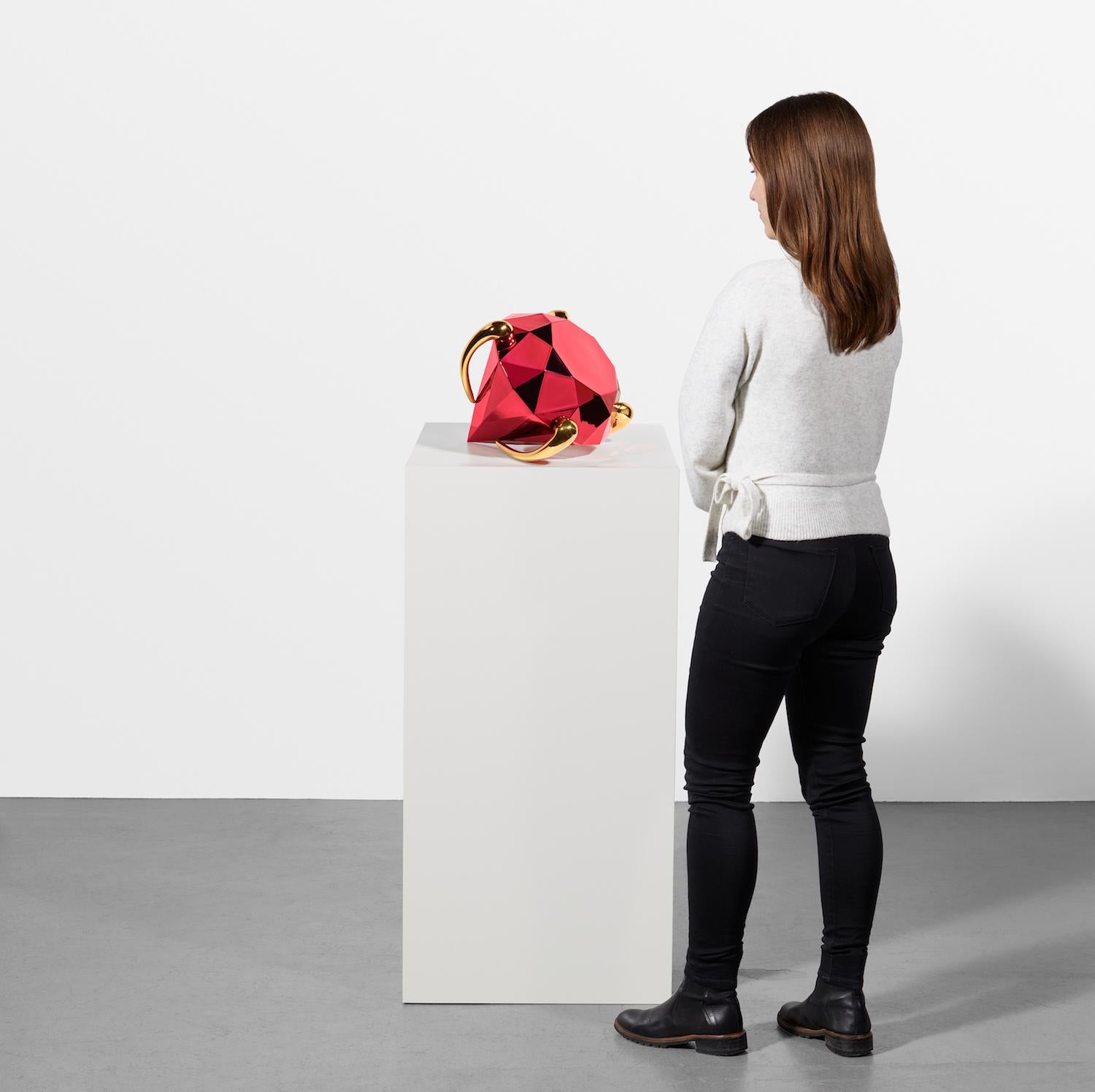 Red Diamond Sculpture von Jeff Koons, Porzellan, Luxus-Objekte, Zeitgenössische Kunst im Angebot 4